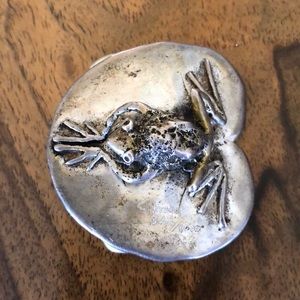 Carl Tasha signed Frog Belt Buckle